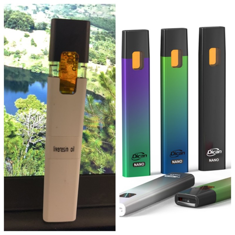 Postless Live Resin Disponibel Cannabis Vape Pod från DICAN